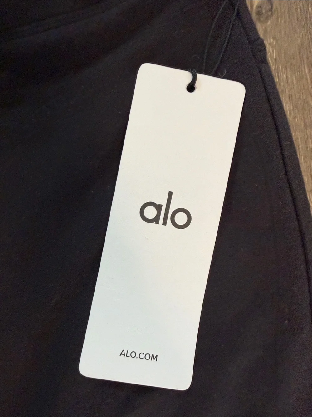 ALO Yoga Black Flare Leggings with Drawstring Waist